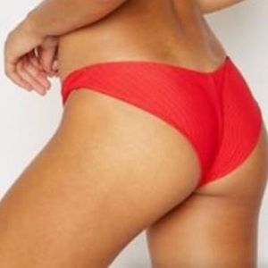 Frankie’s bikinis “Greer” bottoms in cherry